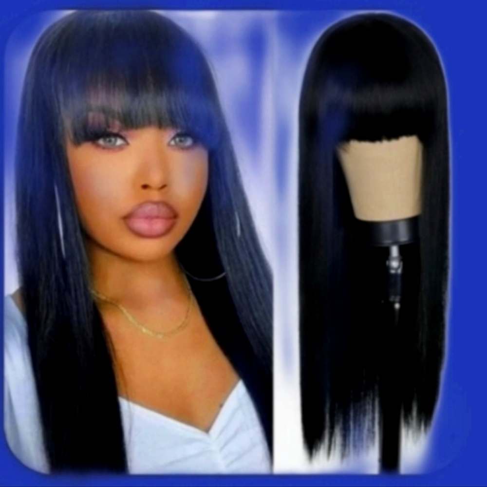 Brazilian Straight Wig 18-inches 100 % Human Hair